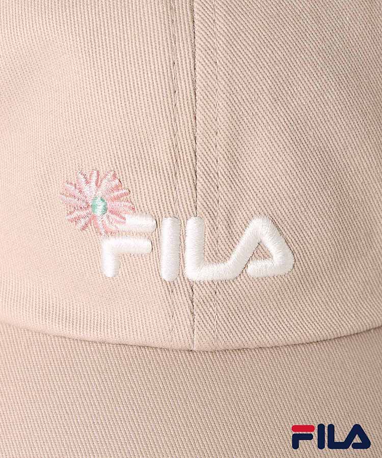 FILAフラワー刺繍キャップ