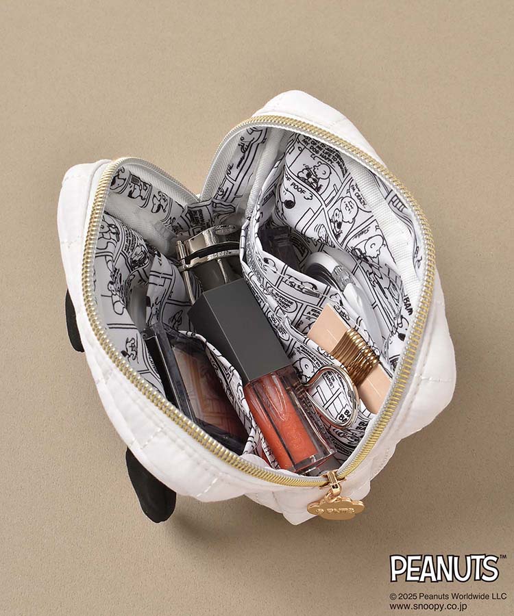 PEANUTS SNOOPYフェイスキルトポーチ