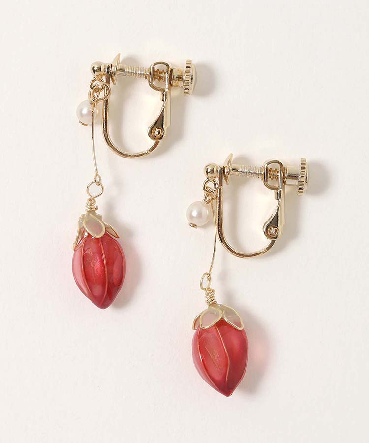 いちごディップイヤリング