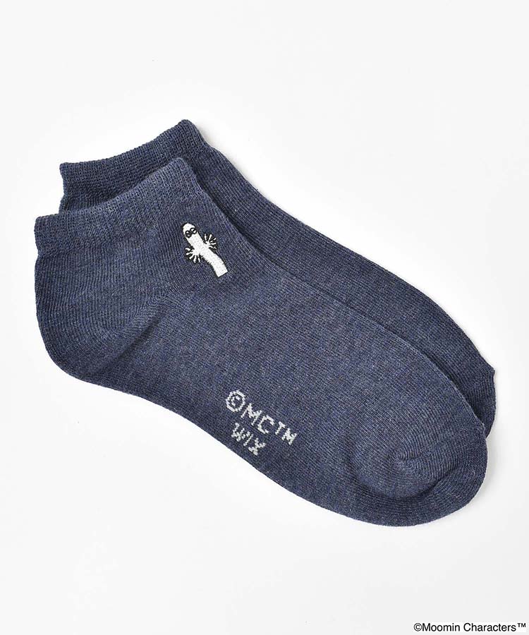ニョロニョロ 刺繍アンクルソックス