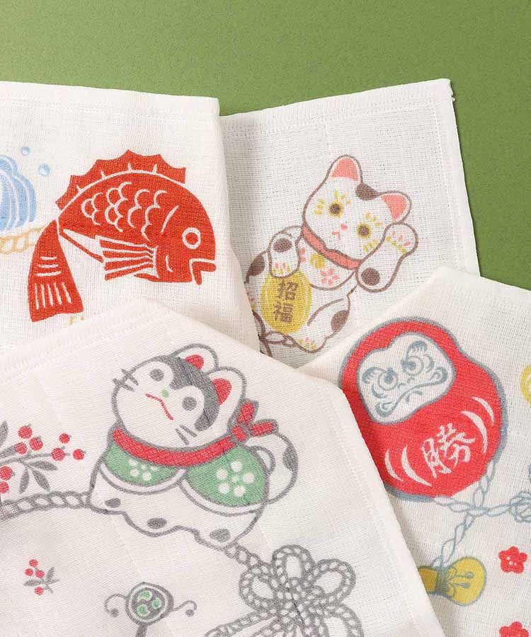 結びかや生地ふきん