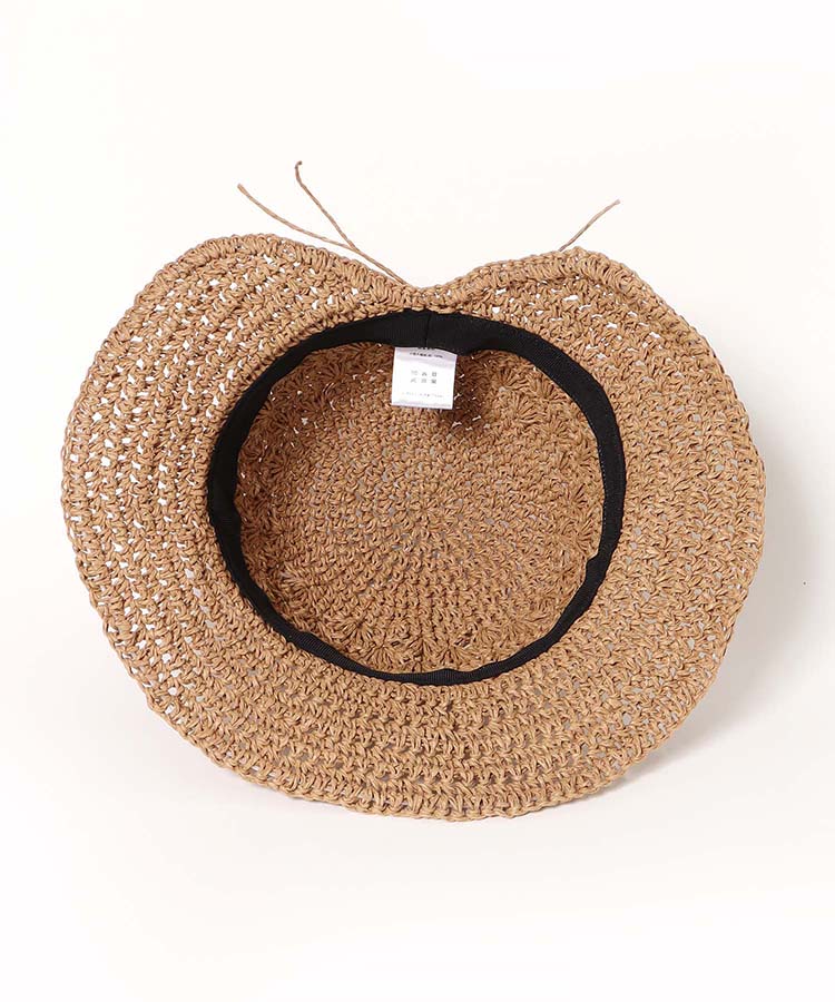 ペーパー編み後ろ割れハット