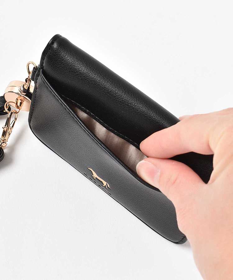 cavalloリール付2つ折りパスケース