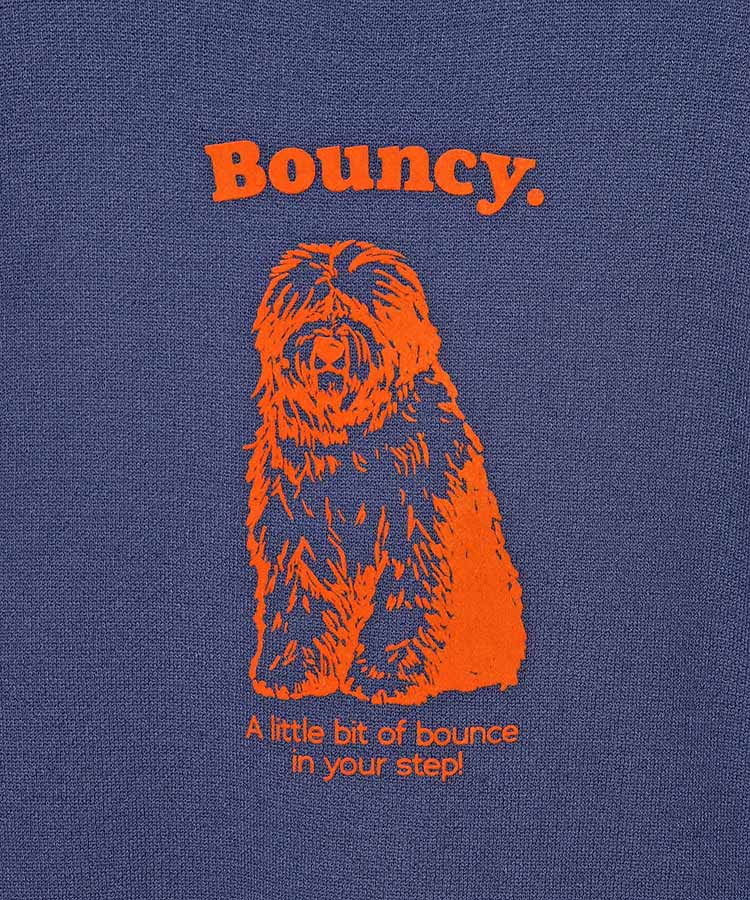 Bouncy.フロッキープリントニットプルオーバー