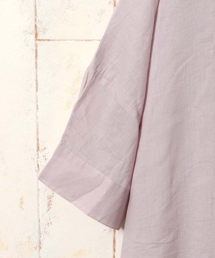 切替ギャザーブラウス