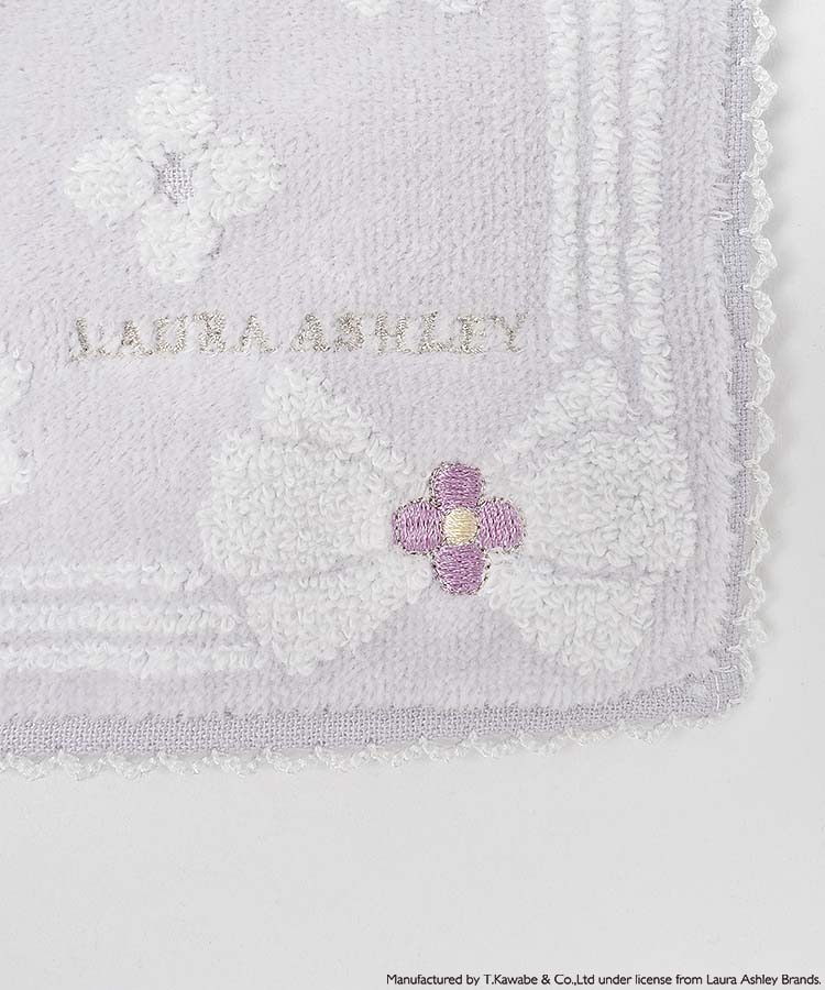 LAURA ASHLEYフラワーリボンミニタオル