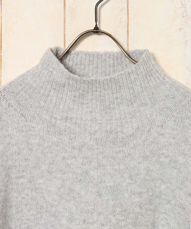 ≪SALE≫MIX配色ストレッチニットプルオーバー