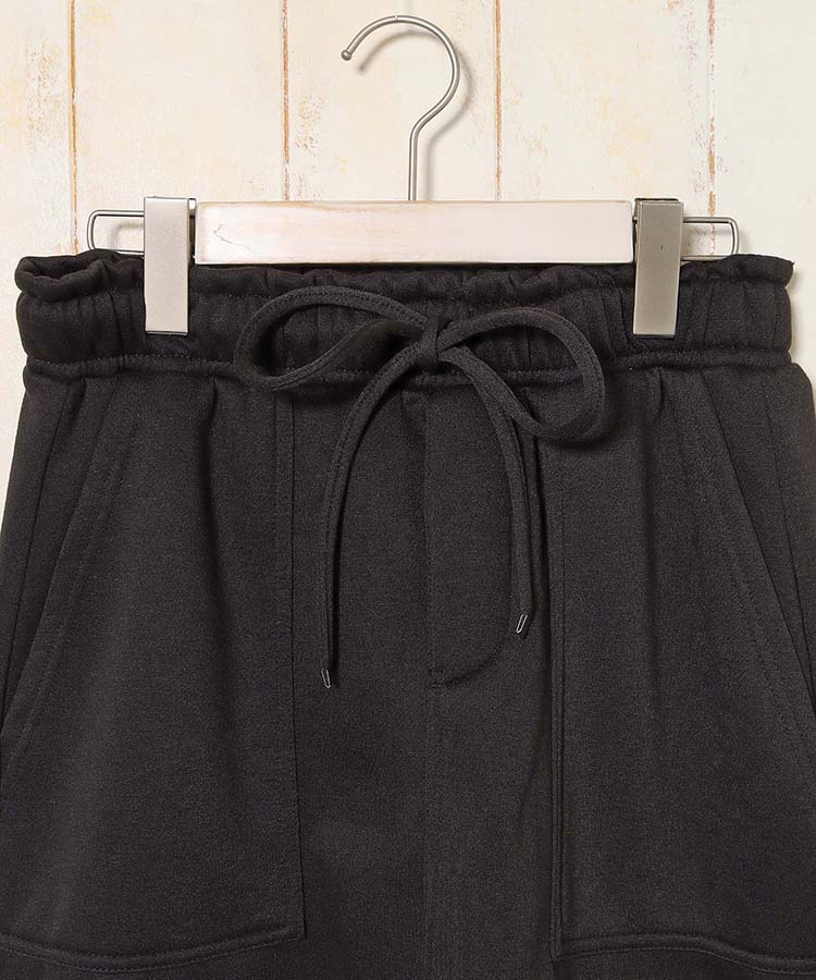 裏起毛ウエストフリルベイカースカート