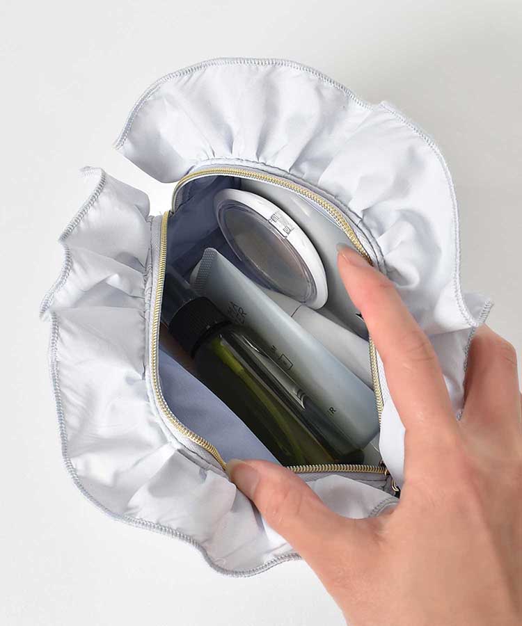 ベルナチュールボックスフリルポーチ