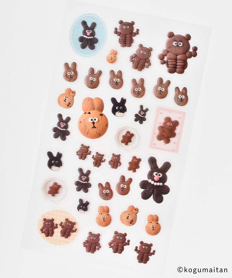 こぐまいたん透明シールシート