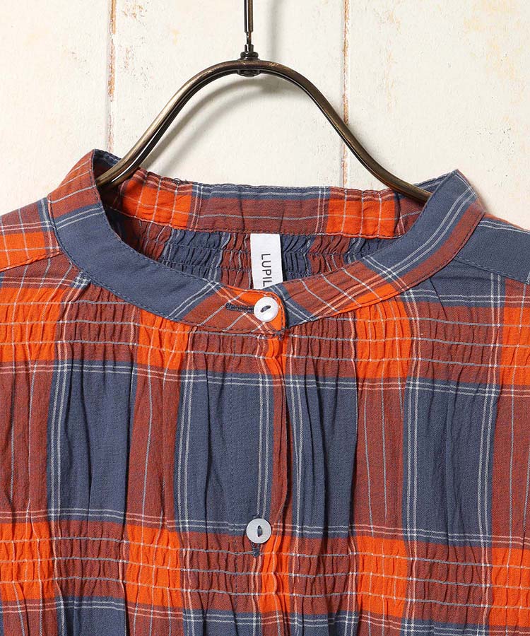 チェックワンピース