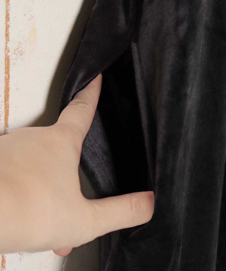 ベロアキャミワンピース