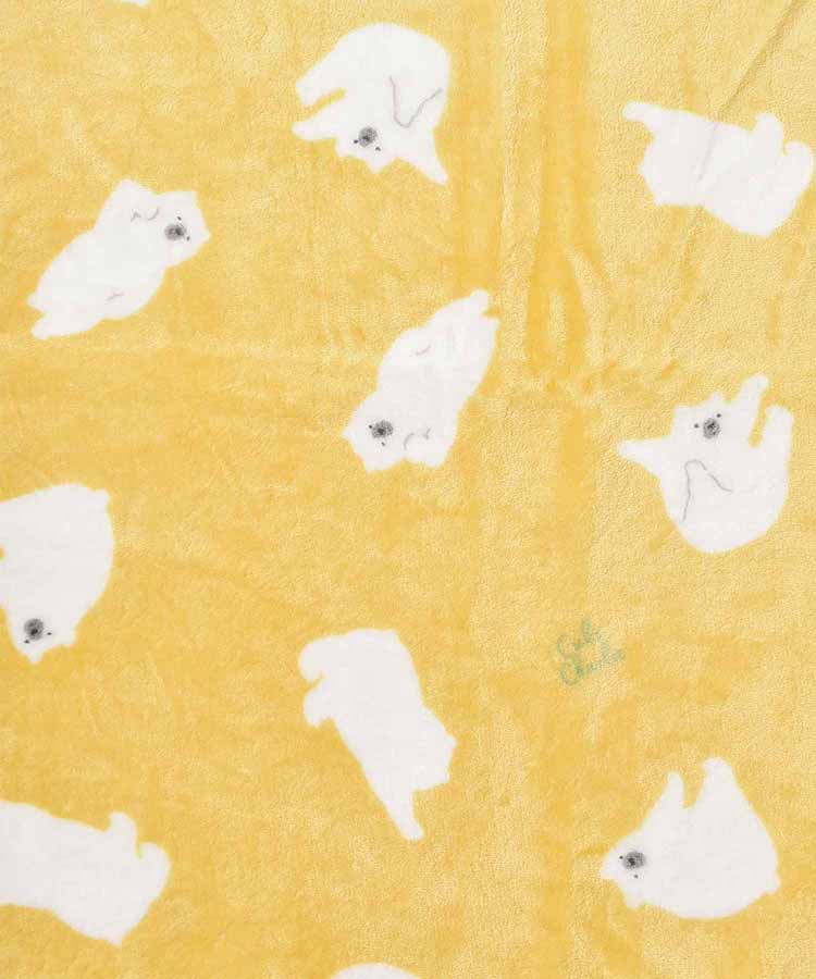 ボア付プリントブランケット