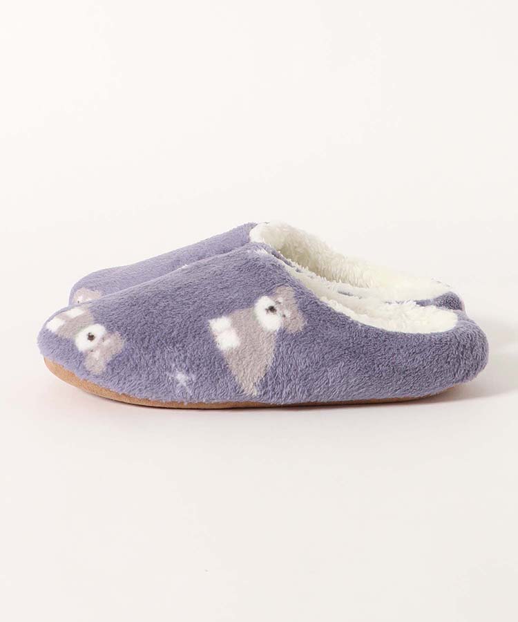 サンゴパイル総柄ルームシューズ