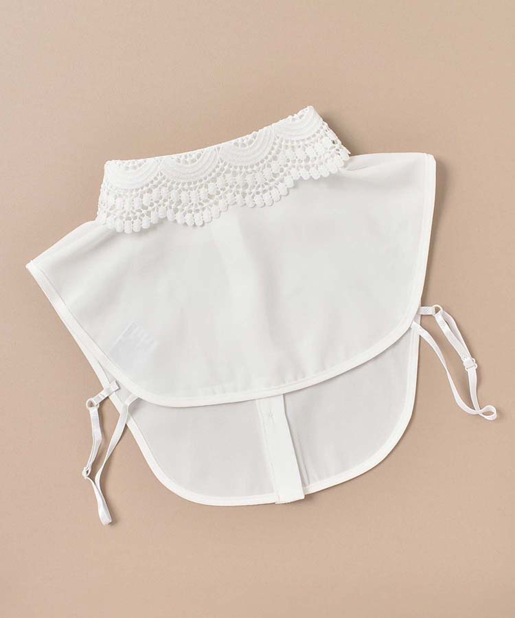 スカラップレースつけ襟