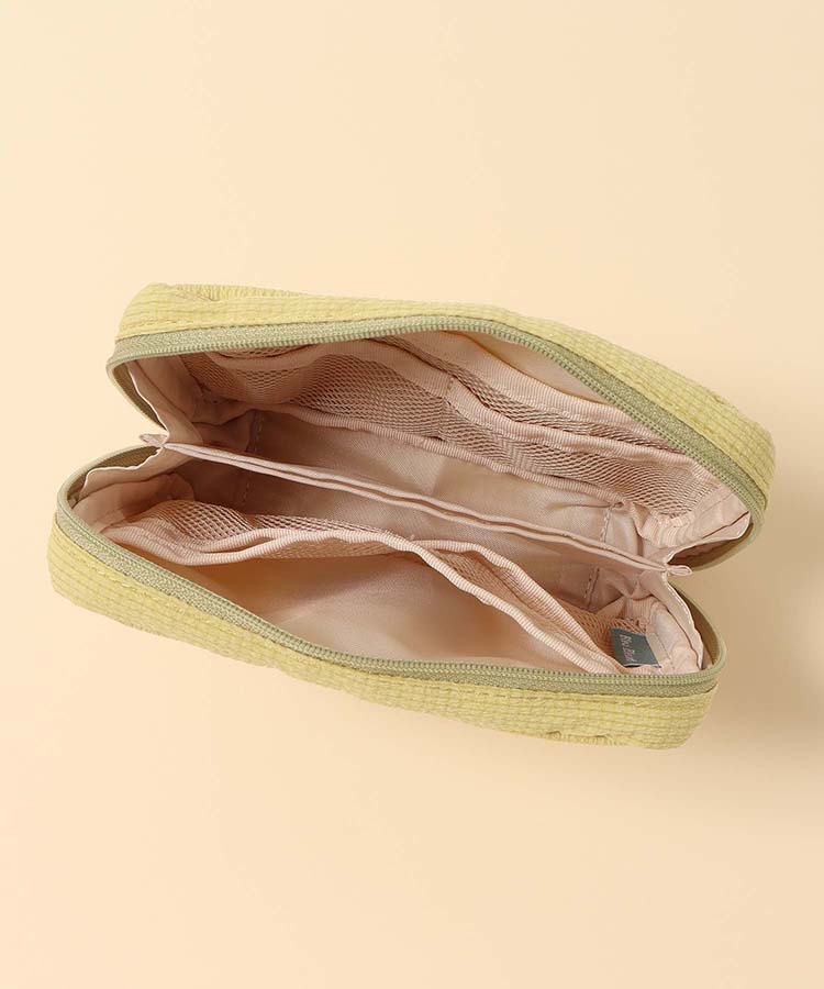 キャットパール多ポケットリップルポーチ