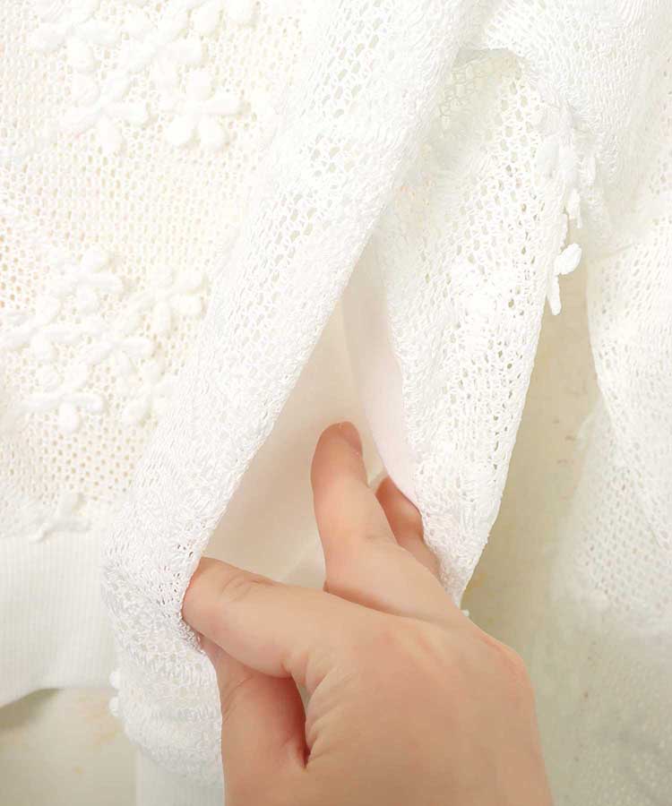 3Dメッシュカーディガン