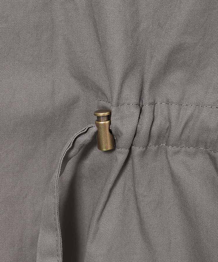 ノーカラーロングコート