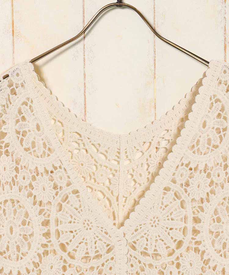 レースベストプルオーバー