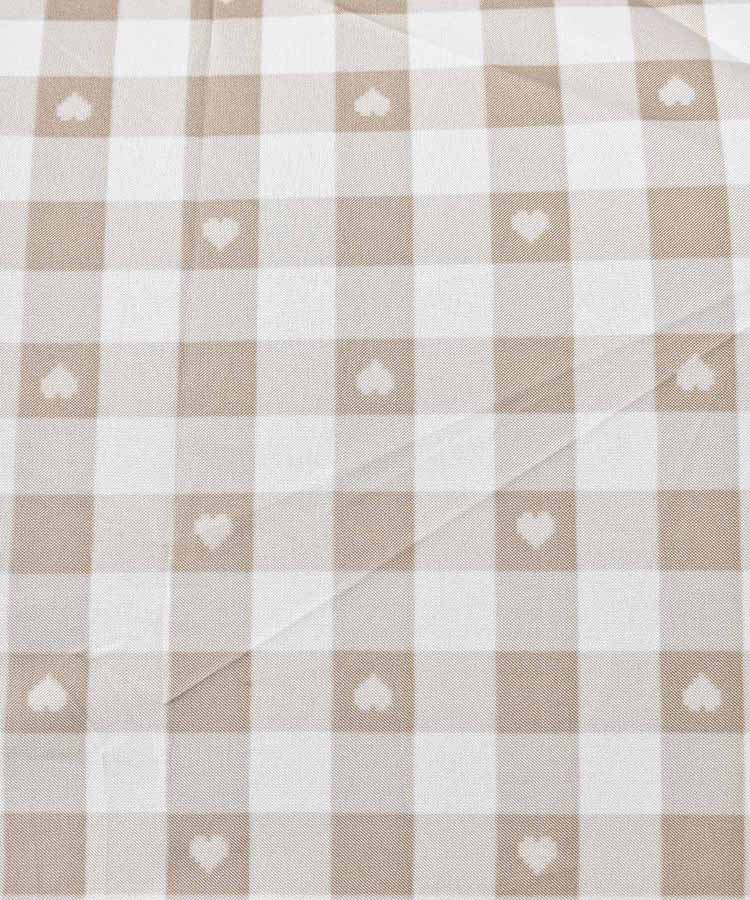 ギンガムハート折りたたみ傘