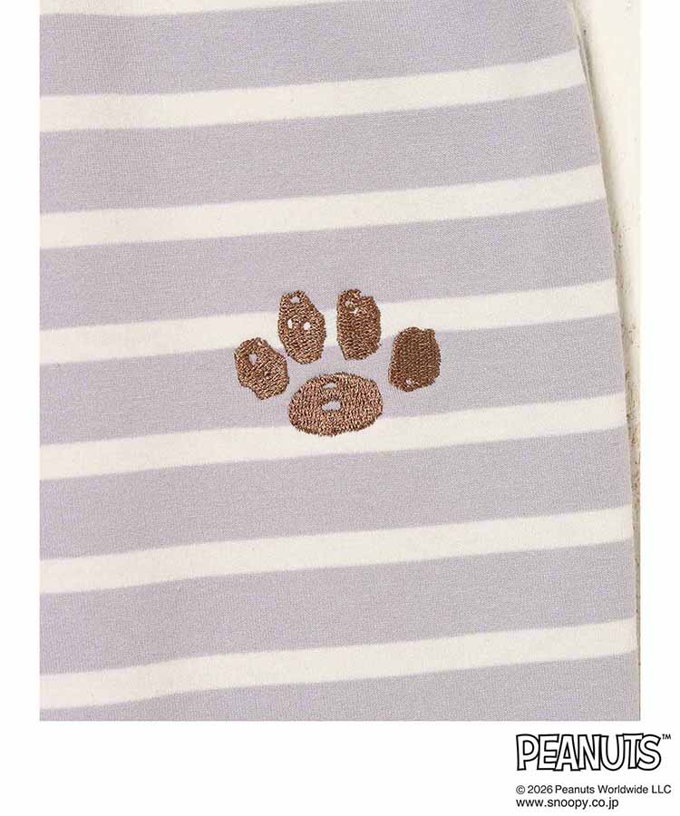 スヌーピーミニ裏毛ルームウェア上下セット