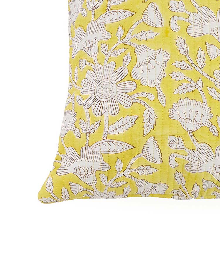 ブロックプリントクッション