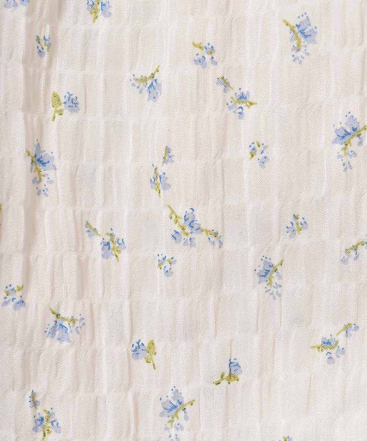 プチフラワーフリルブラウス