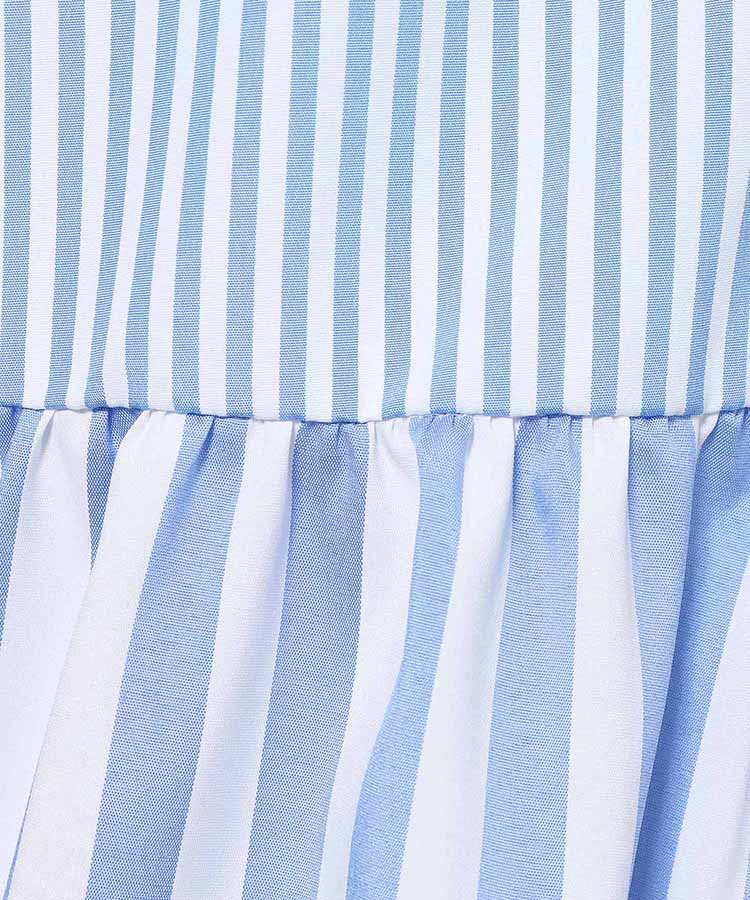 パッチワークストライプワンピース