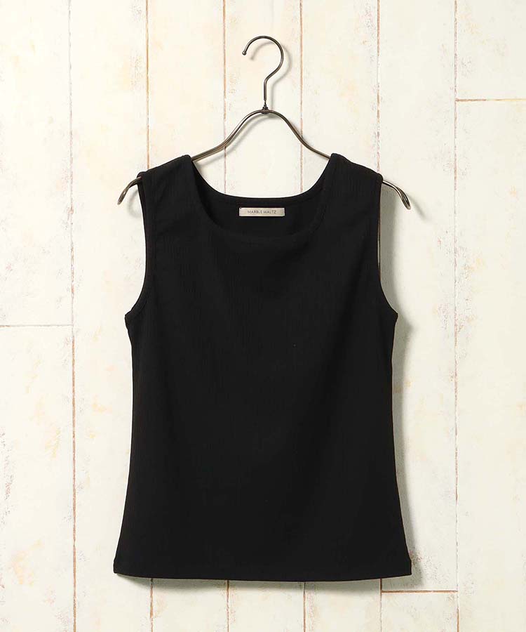 シアーチェックタンクトップ付きブラウス