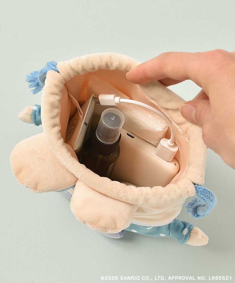 【WEB予約 3/12～順次発送】Bleu Bleuet×サンリオキャラクターズマスコット巾着