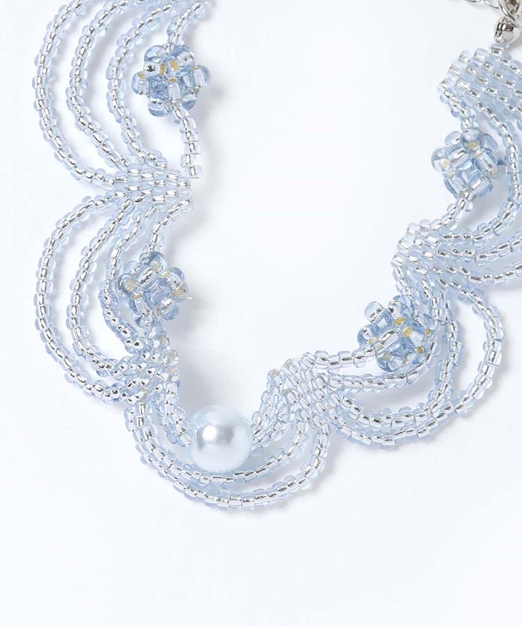 スカラップビーズブレスレット