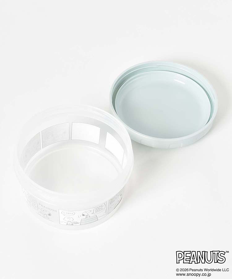 スヌーピー スモーキーパステルラウンドコンテナ2P