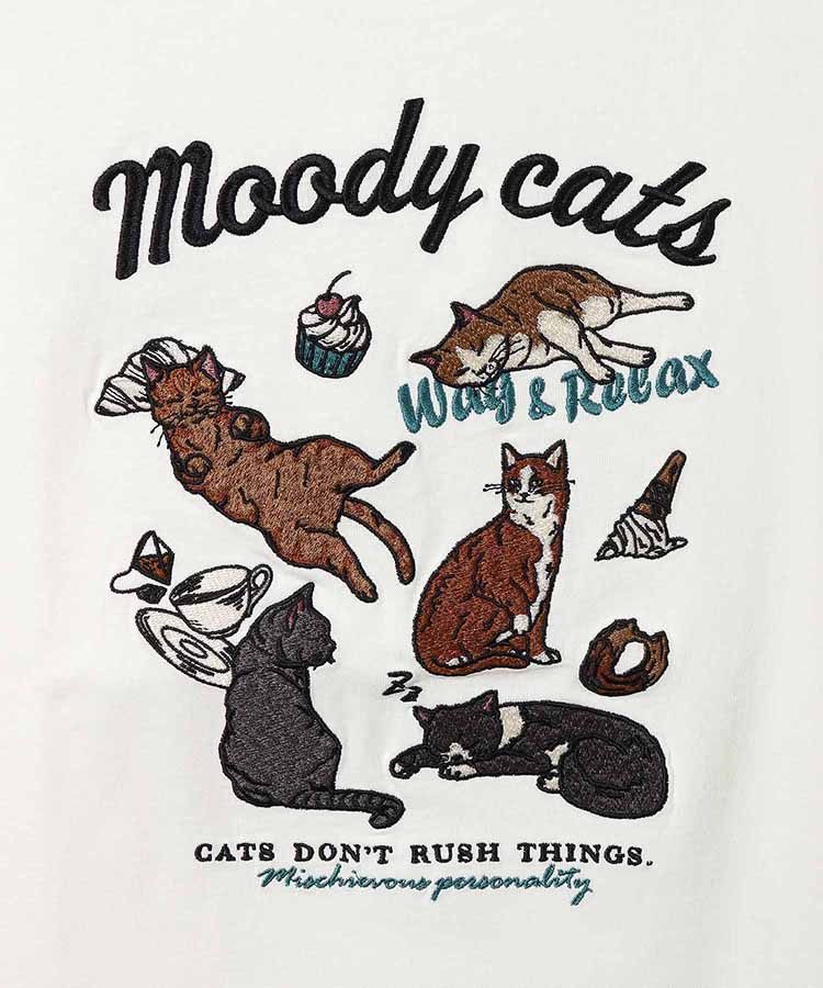 のんびりcat刺繍Tシャツ