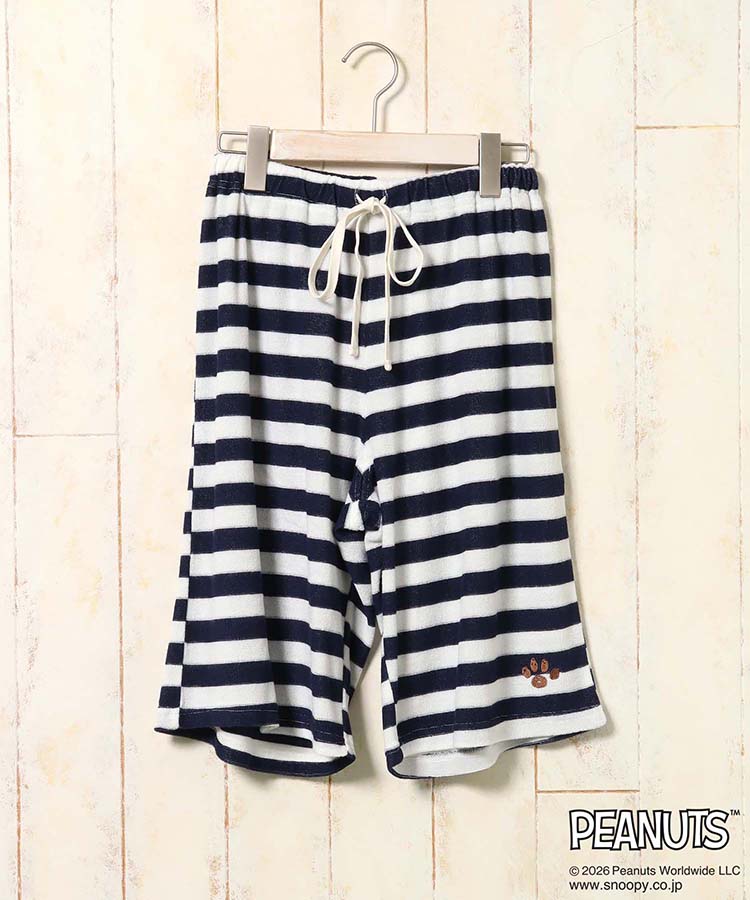スヌーピー 半袖パイルルームウェア上下セット