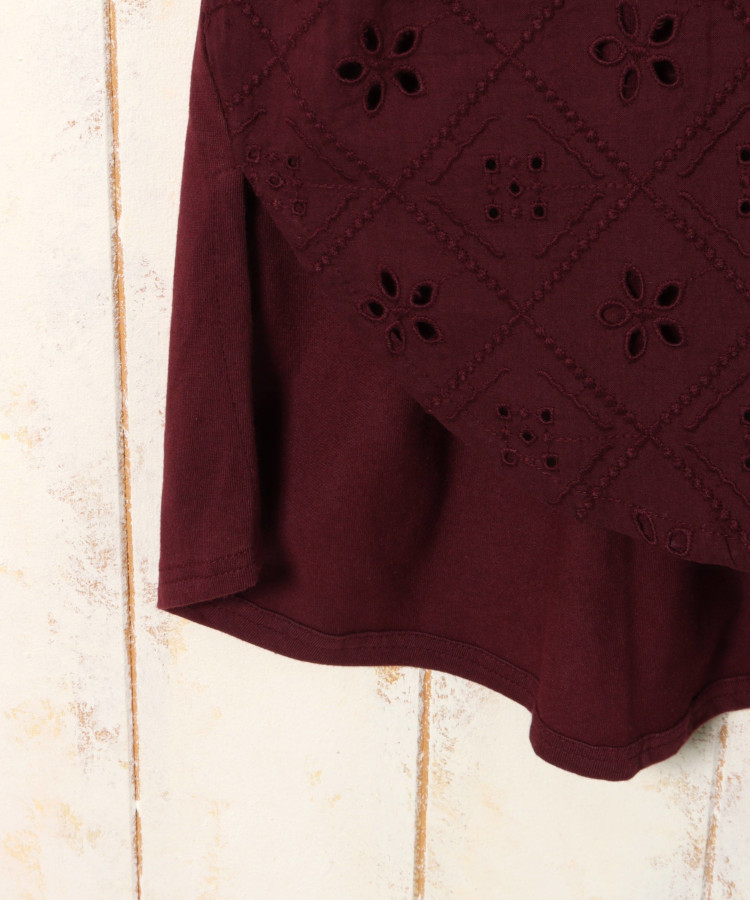シフリー刺繍プルオーバー