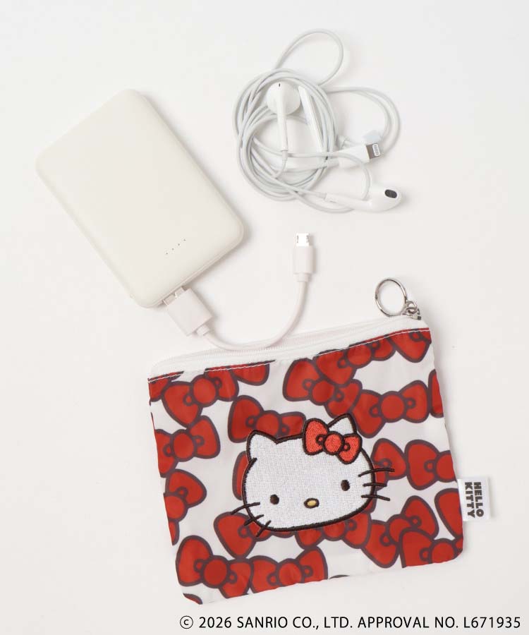 【WEB限定】HELLO KITTY RIBBON ミニフラットポーチ