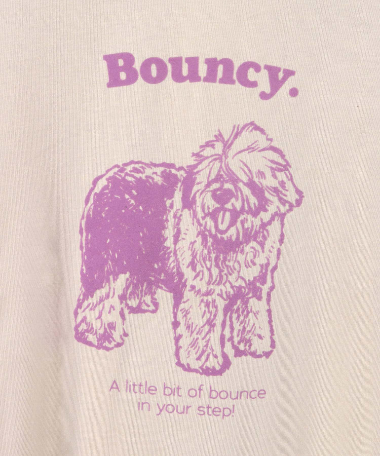 Bouncy.ラグランプリントロンT