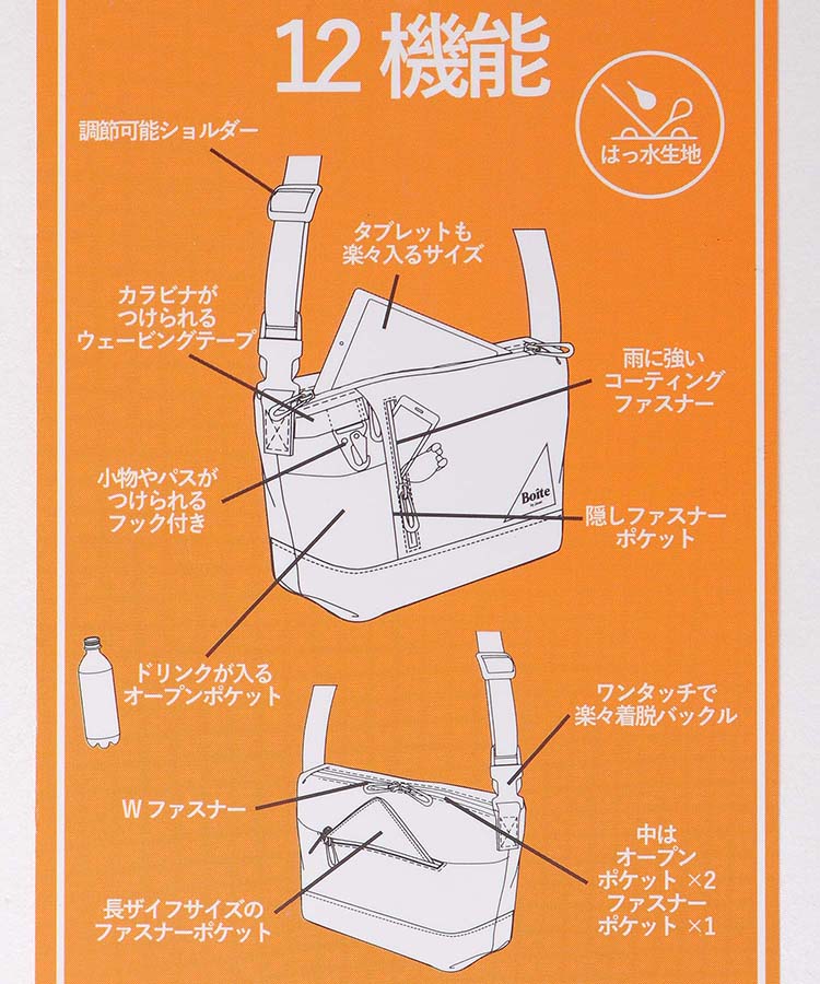 アーバンミリタリーミドルショルダー＜はっ水加工＞