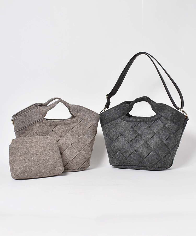 ≪SALE≫フェルトメッシュバッグ