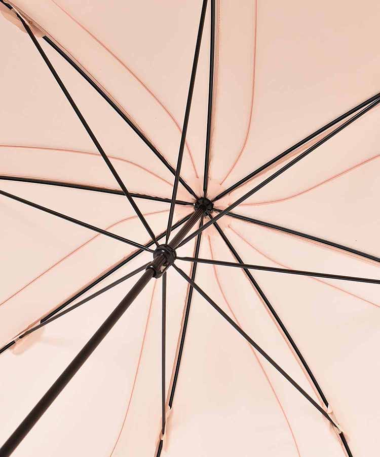 バイカラーパイピング雨長傘