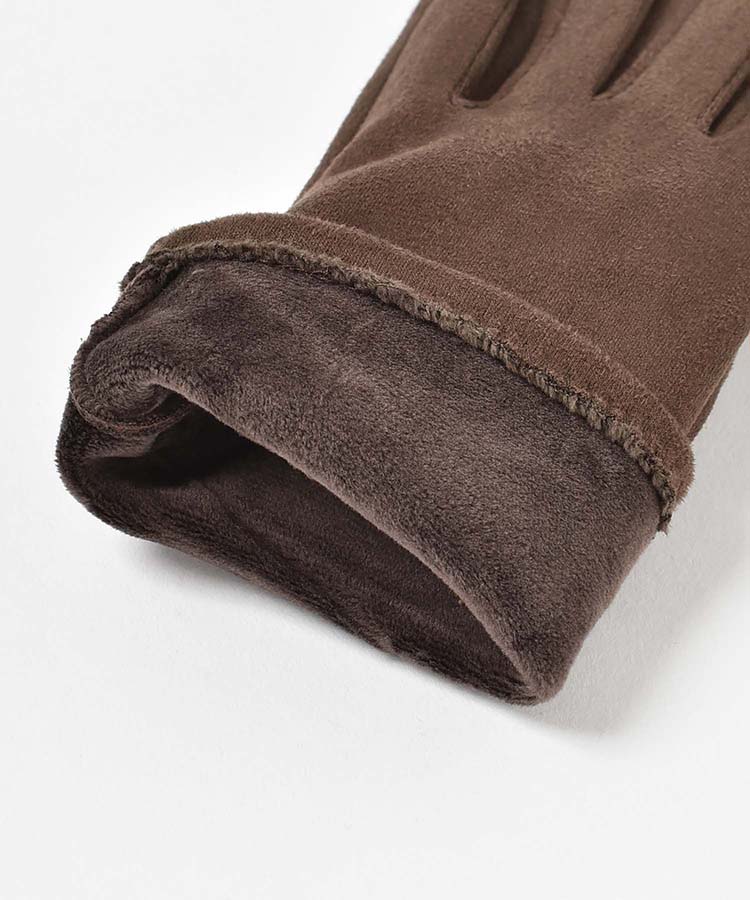 シンプルフェイクスエードグローブ