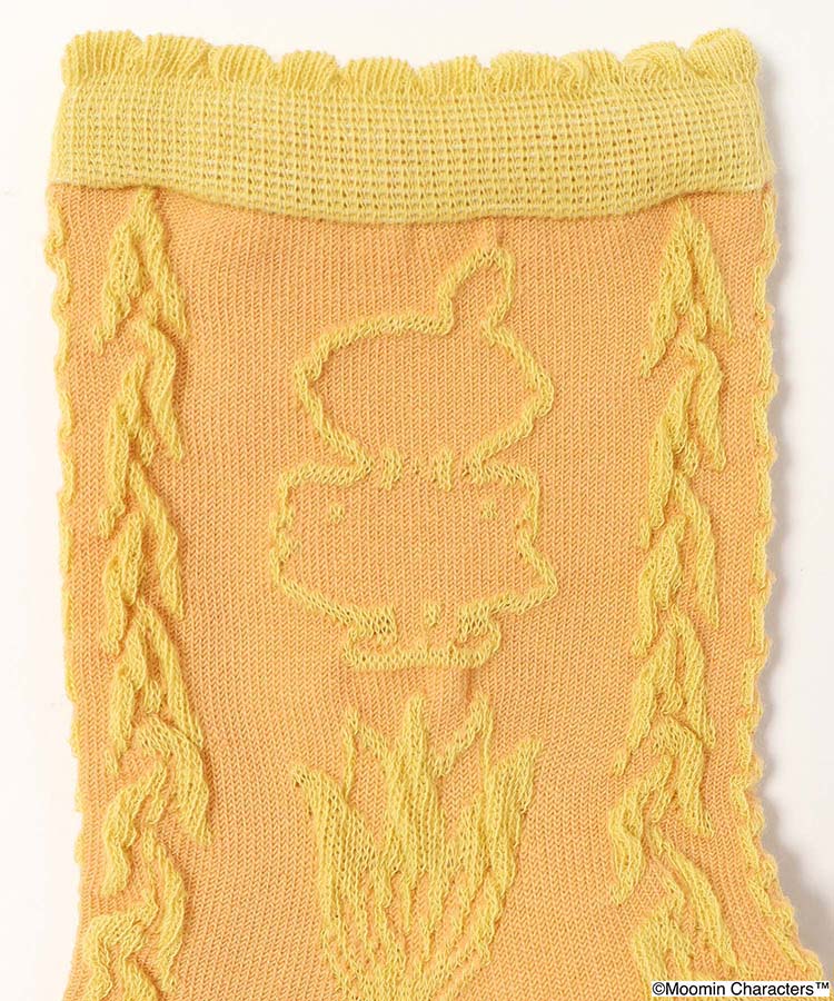 ムーミンシルエットフロートロークルーソックス