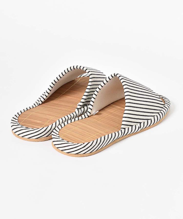 ≪SALE≫マルチストライプ竹スリッパL