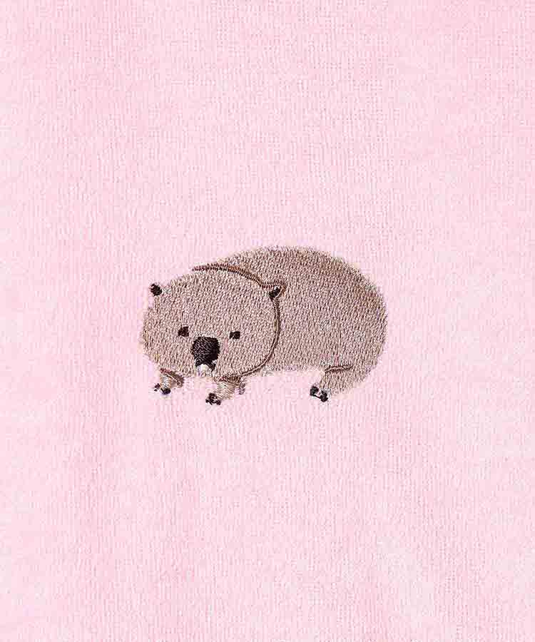 どうぶつ刺繍パイルルームウェア上下セット