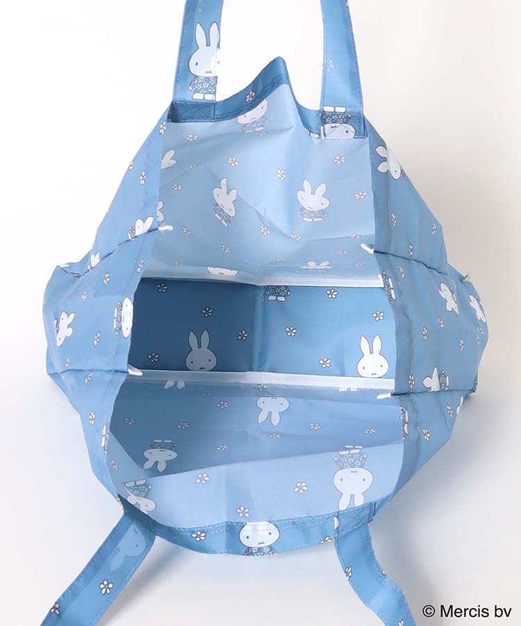 MIFFY BLUE FLOWERショッピングバッグM