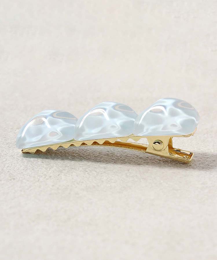 水面クリップセット アクセサリー ヘアアクセサリー ヘア小物 ブルーエ