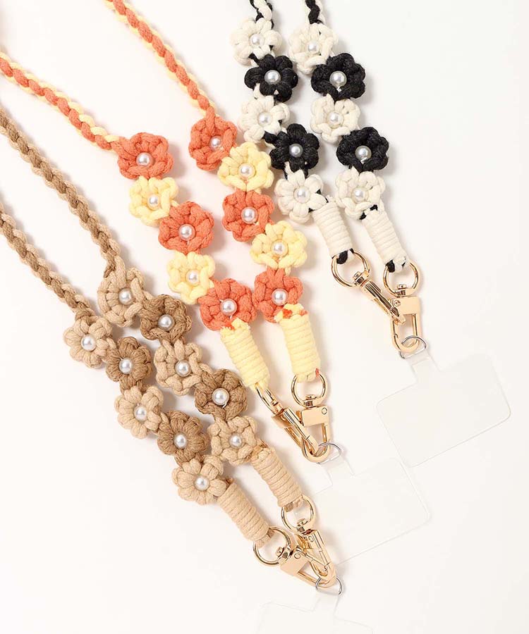 マクラメフラワーストラップ2