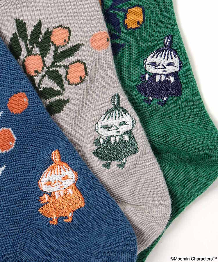 リトルミイ刺繍ツリーロークルーソックス