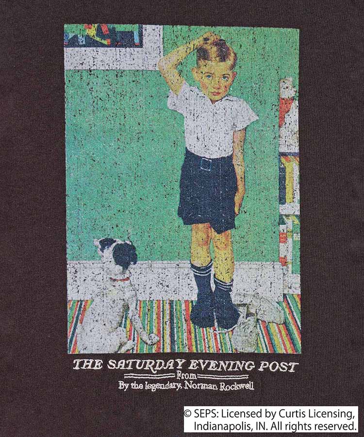 BOY＆DOGプリントTシャツ