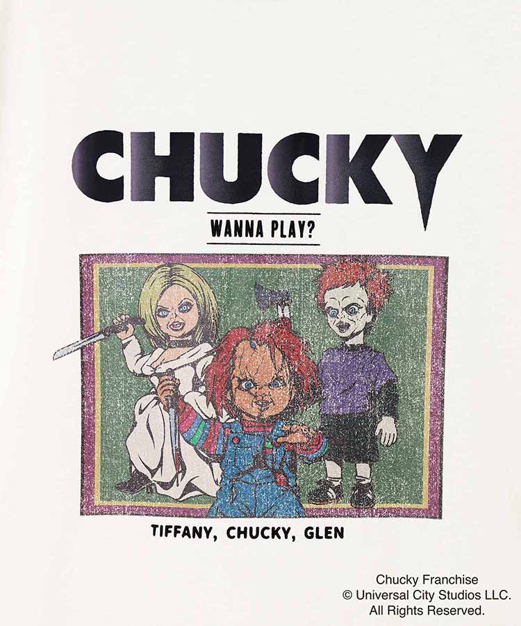 CHUCKYバンド風イラストTシャツ